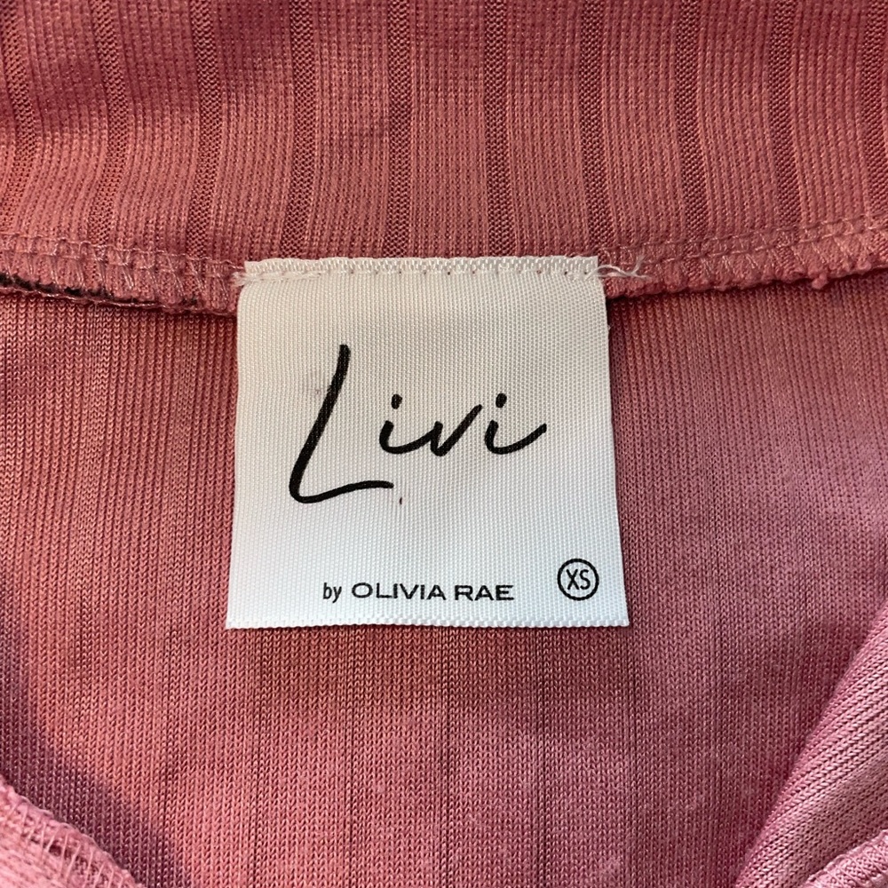 Long sleeve ribbed collared top - Picture 3 of 4